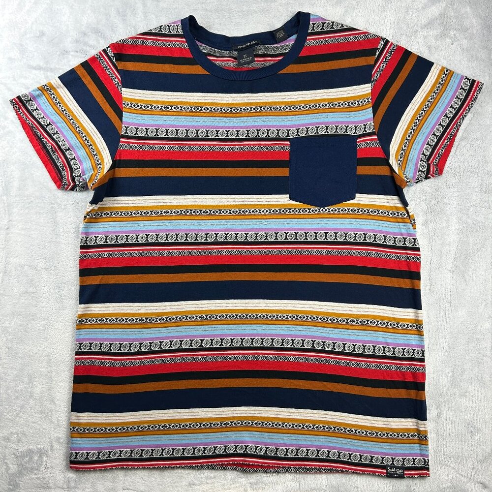 Scotch and Soda T Shirt Mens XL Aztec Print Short Sleeve Pocket Tee